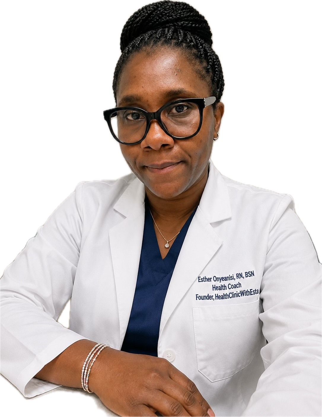 Esther Onyeanisi, RN, BSN, Health Coach and founder of Health Clinic With Esta
